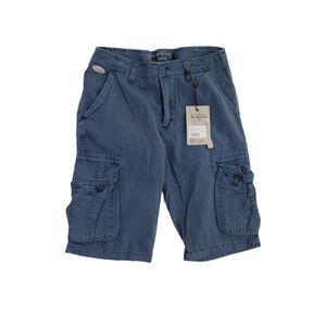 NYC Industry Mens Cotton Buttoned Zipped Flat Front Cargo Pants Blue Size EUR 26